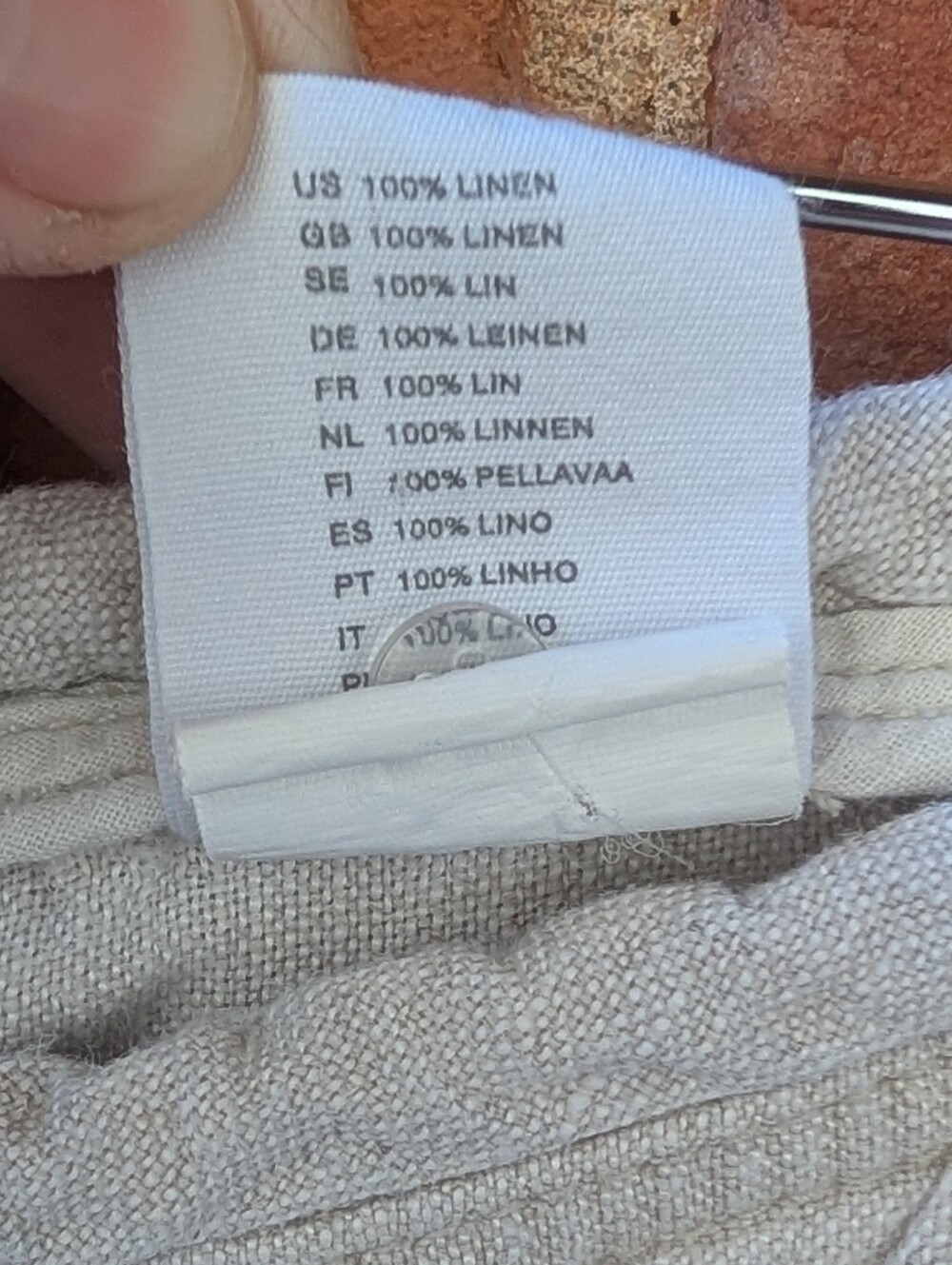 100% Linen Drawstring Pants - Picture 4 of 4